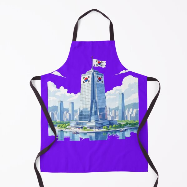 Item preview, 63 Building Seoul with Taegeukgi 3D Sketch, designed and sold by PaintMeWorld.