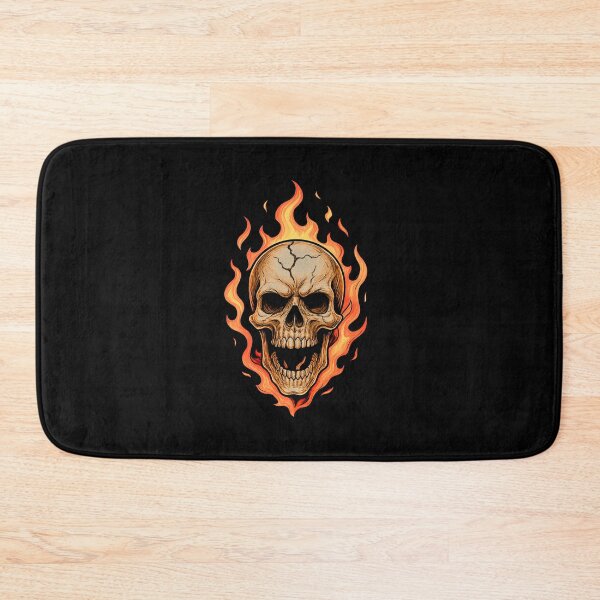 Item preview, Flaming Skull with Cracked Cranium designed and sold by GONZZA.