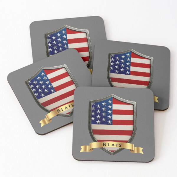 Item preview, Blais Family USA Shield, Stars and Stripes Crest of Pride designed and sold by Highlandkings.