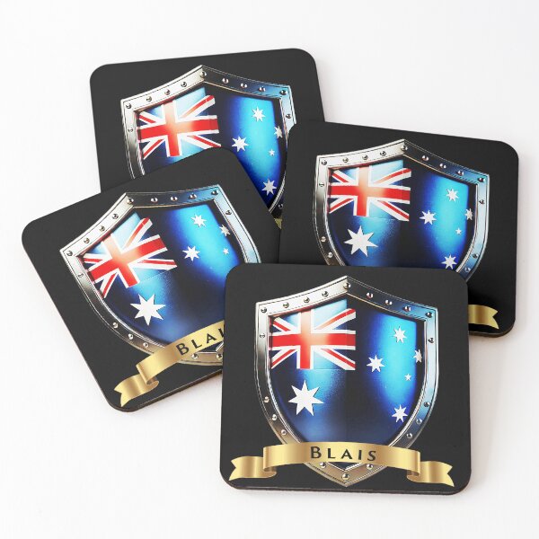 Item preview, Blais Family Australia Shield, Heritage Crest of Honour designed and sold by Highlandkings.