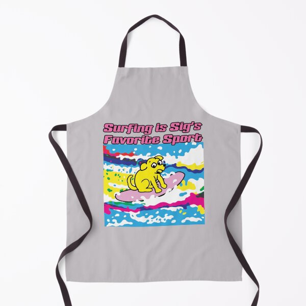 Item preview, Surfing is the Cartoon Dog Sig’s Favorite Sport designed and sold by cremedecolor.