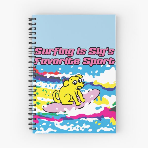 Item preview, Surfing is the Cartoon Dog Sig’s Favorite Sport designed and sold by cremedecolor.