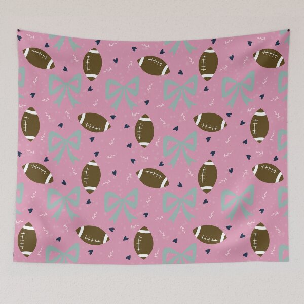 Item preview, Girly Football Theme Print designed and sold by VRStewart Creations.