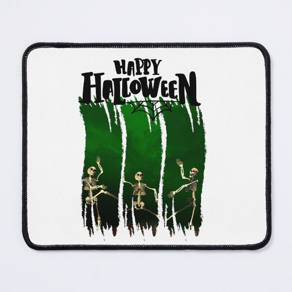 Item preview, Dancing Skeleton Trio in Haunted Green Glow designed and sold by MoodsDesigns.