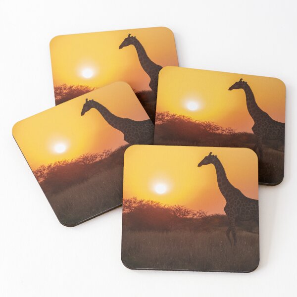 Item preview, Majestic Giraffe Walking at Sunset – Animal of Africa designed and sold by DavideAntoniani.