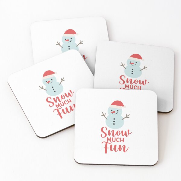 Item preview, Snow Much Fun Snowman Christmas T-Shirt Design designed and sold by DavidTeeStudio.