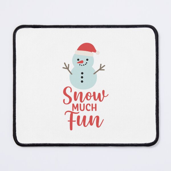 Item preview, Snow Much Fun Snowman Christmas T-Shirt Design designed and sold by DavidTeeStudio.