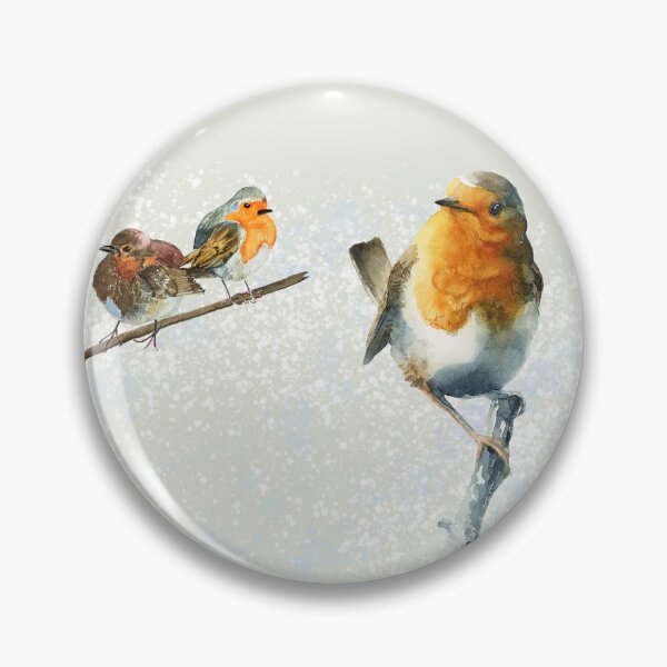 Item preview, Robins painted by 3 authors designed and sold by PumpkinStudioPL.