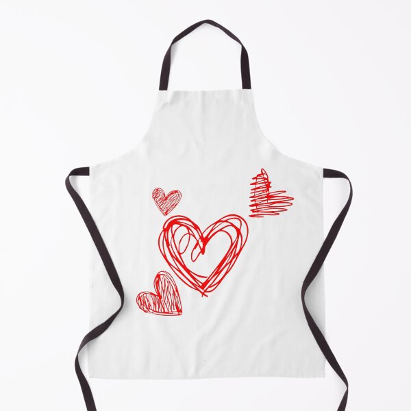 Item preview, Red Scribble Heart Sketch – Hand Drawn Love Art designed and sold by socutelab.