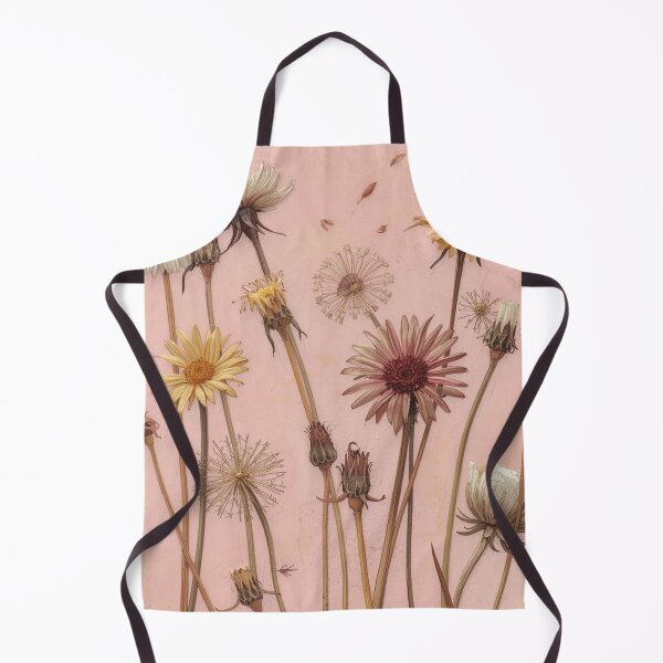 Item preview, Dried Daisy and Dandelion Pressing on Soft Pink designed and sold by Uniquely Yours.