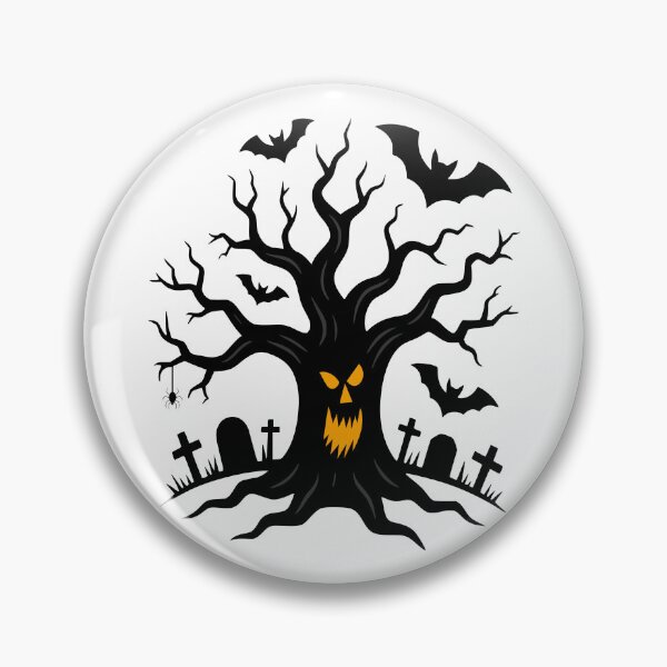 Item preview, Spooky Halloween Tree Sticker – Creepy Halloween Decoration Art designed and sold by Pixel & Ponder.