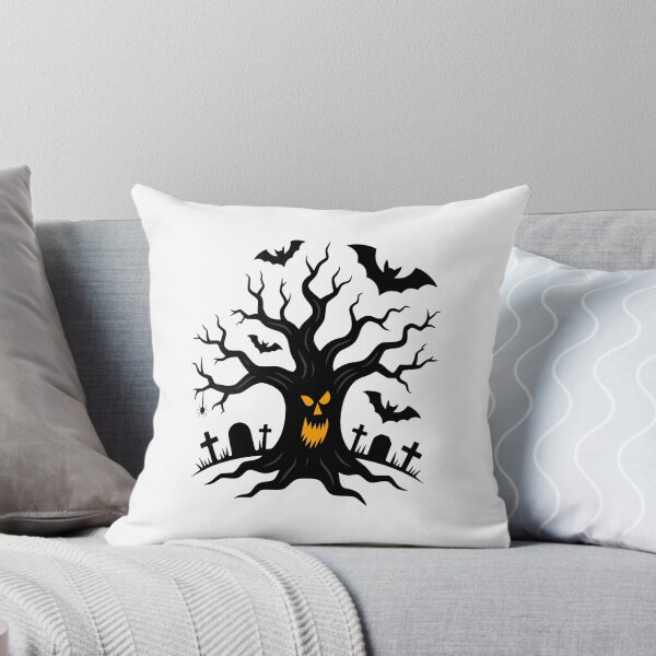 Item preview, Spooky Halloween Tree Sticker – Creepy Halloween Decoration Art designed and sold by Pixel & Ponder.