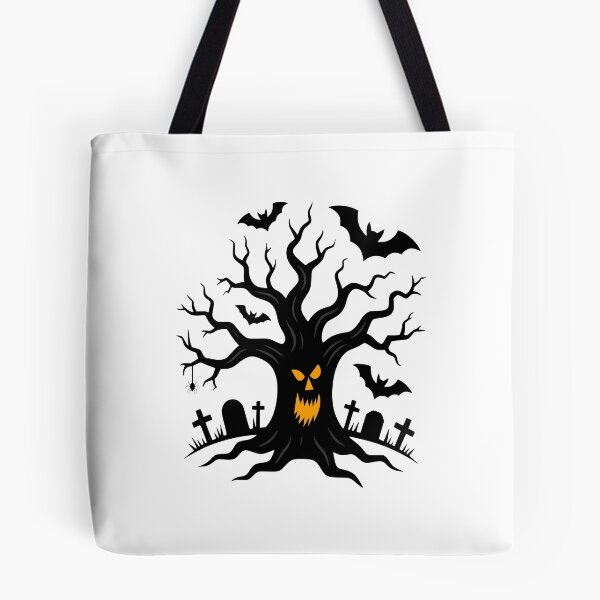 Item preview, Spooky Halloween Tree Sticker – Creepy Halloween Decoration Art designed and sold by Pixel & Ponder.
