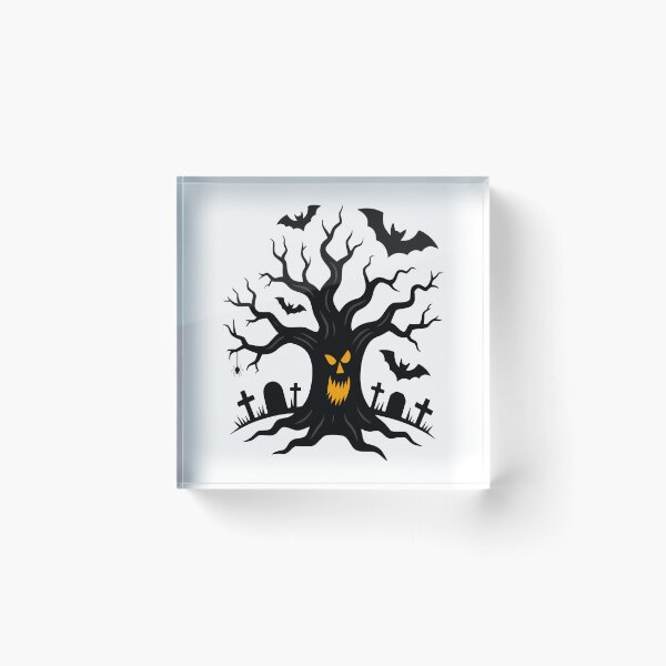 Item preview, Spooky Halloween Tree Sticker – Creepy Halloween Decoration Art designed and sold by Pixel & Ponder.