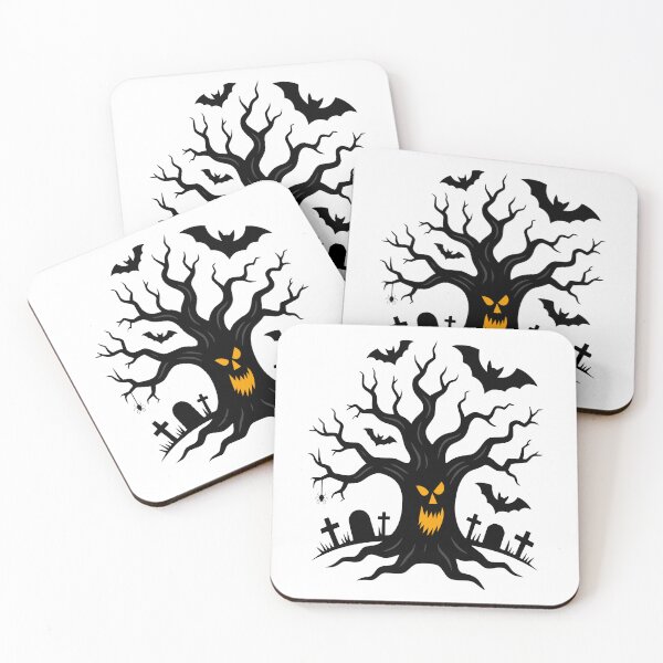 Item preview, Spooky Halloween Tree Sticker – Creepy Halloween Decoration Art designed and sold by Pixel & Ponder.