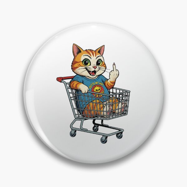 Item preview, Cat Middle Finger Retro Comic Cat designed and sold by Uglyandcute.