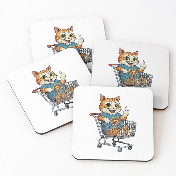Item preview, Cat Middle Finger Retro Comic Cat designed and sold by Uglyandcute.