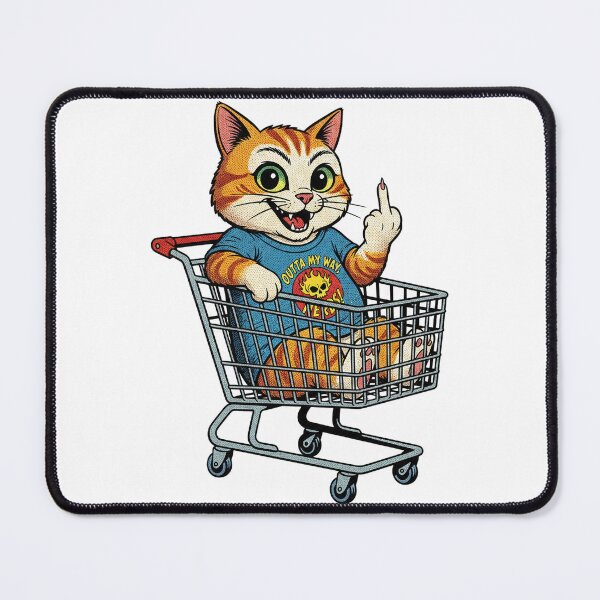 Item preview, Cat Middle Finger Retro Comic Cat designed and sold by Uglyandcute.