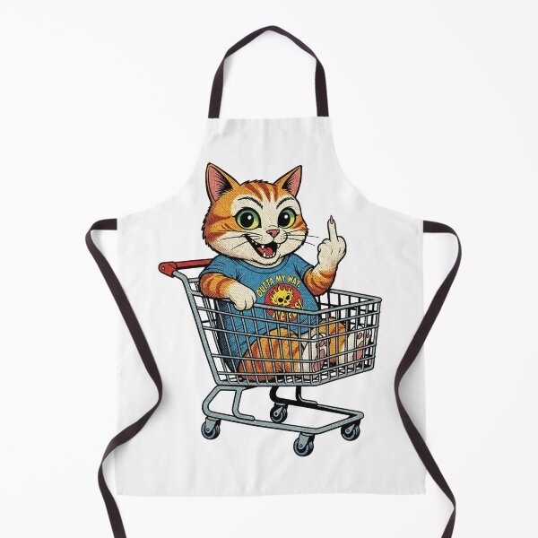 Item preview, Cat Middle Finger Retro Comic Cat designed and sold by Uglyandcute.