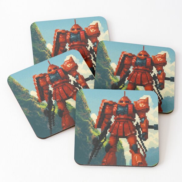 Item preview, ZAKU GUNDAM RED COMET pixel art designed and sold by sabartgunpla.