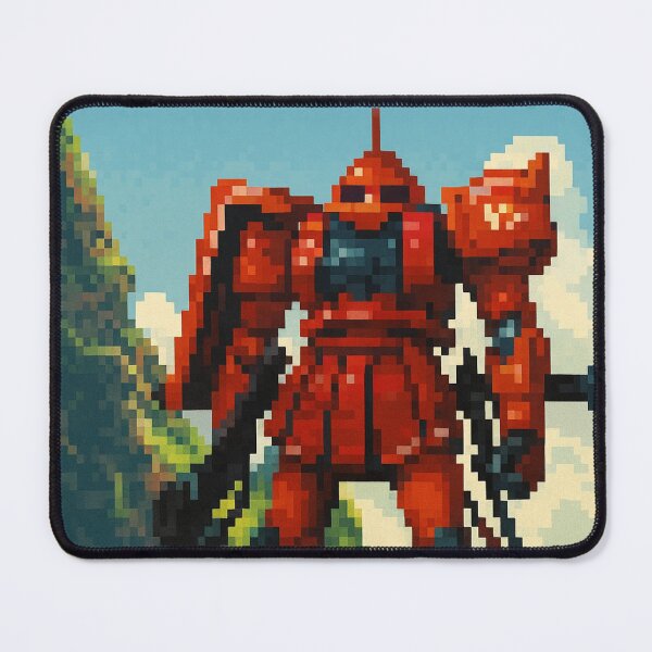 Item preview, ZAKU GUNDAM RED COMET pixel art designed and sold by sabartgunpla.