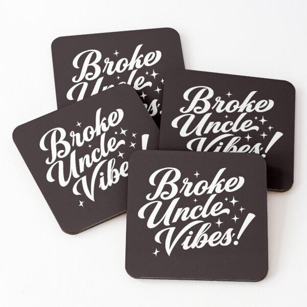 Item preview, Broke Uncle Vibes Funny Quote Design – Retro Script Typography designed and sold by WHDProduction45.