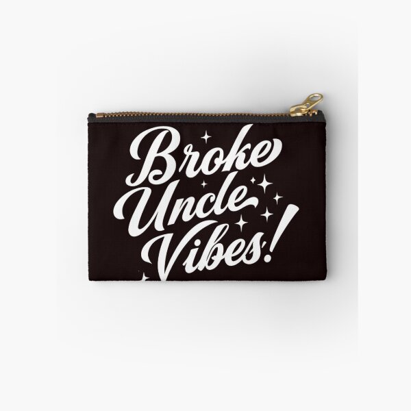 Item preview, Broke Uncle Vibes Funny Quote Design – Retro Script Typography designed and sold by WHDProduction45.