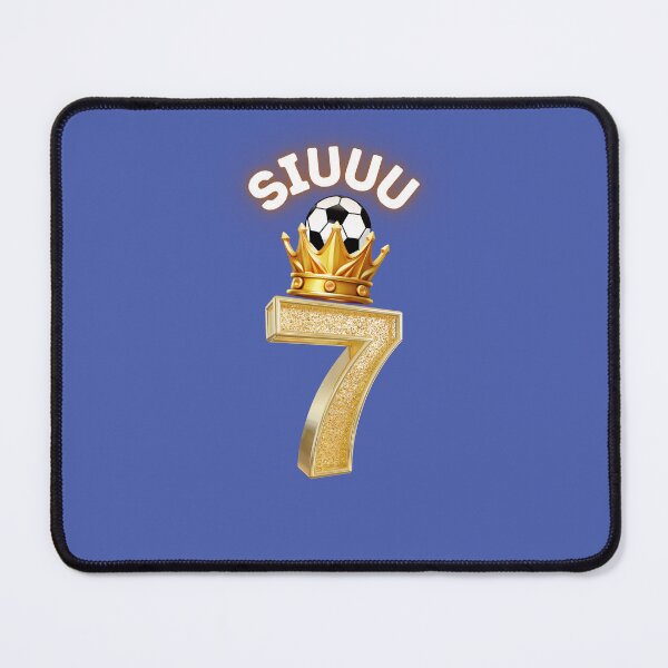 Item preview, SIUUU – Golden Number 7 Crowned Soccer Legend Design designed and sold by PrintAZ.