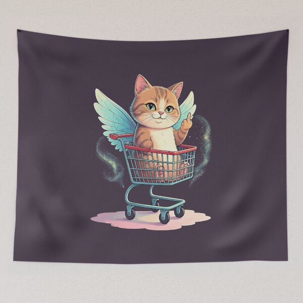 Item preview, Cat Middle Finger Magical Fantasy Cat designed and sold by Uglyandcute.