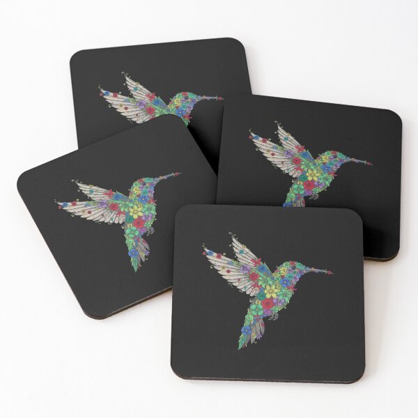 Item preview, Floral Hummingbird – Botanical Illustration in Organic Style designed and sold by AV.