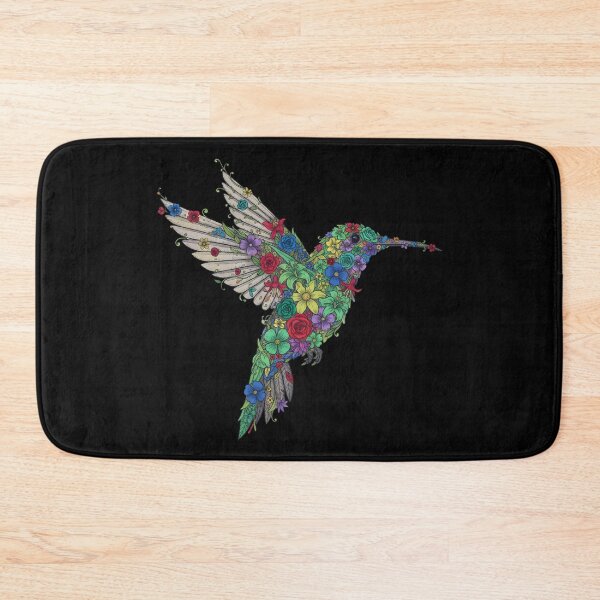 Item preview, Floral Hummingbird – Botanical Illustration in Organic Style designed and sold by AV.