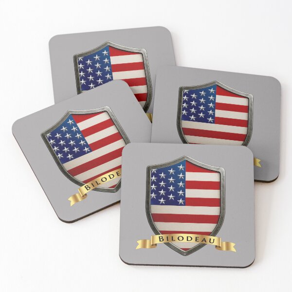 Item preview, Bilodeau Family USA Shield, Patriotic Heritage Crest designed and sold by Highlandkings.