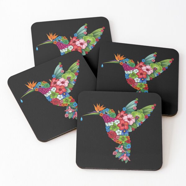 Item preview, Floral Hummingbird – Botanical Illustration in Organic Style designed and sold by AV.
