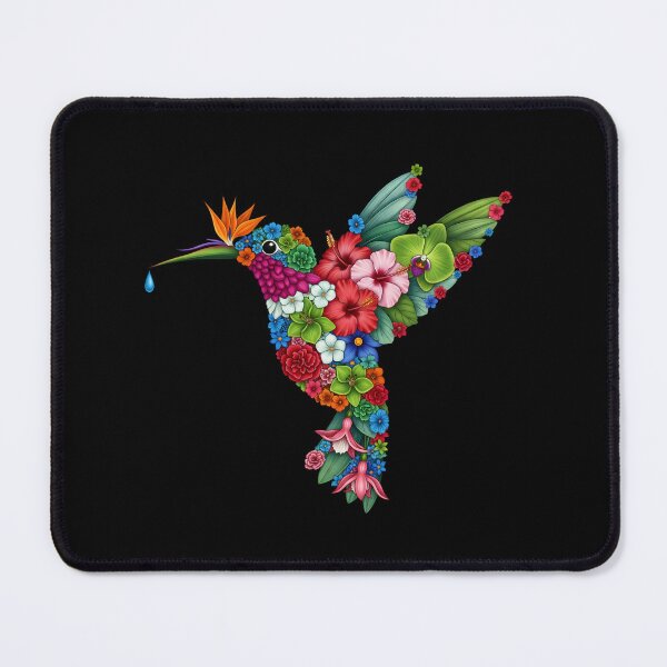 Item preview, Floral Hummingbird – Botanical Illustration in Organic Style designed and sold by AV.