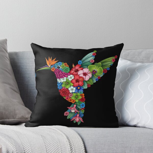 Item preview, Floral Hummingbird – Botanical Illustration in Organic Style designed and sold by AV.