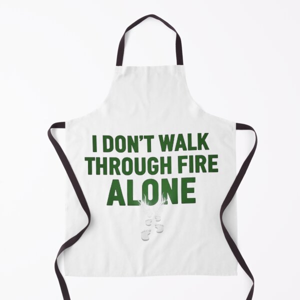 Item preview, I Don’t Walk Through Fire Alone – Faith & Strength Typography designed and sold by allgrabs.