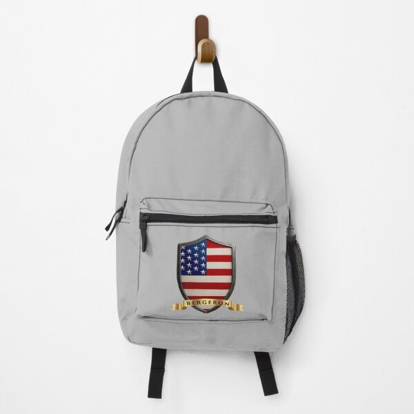 Item preview, Bergeron Family USA Shield, Stars & Stripes Heritage Emblem designed and sold by Highlandkings.