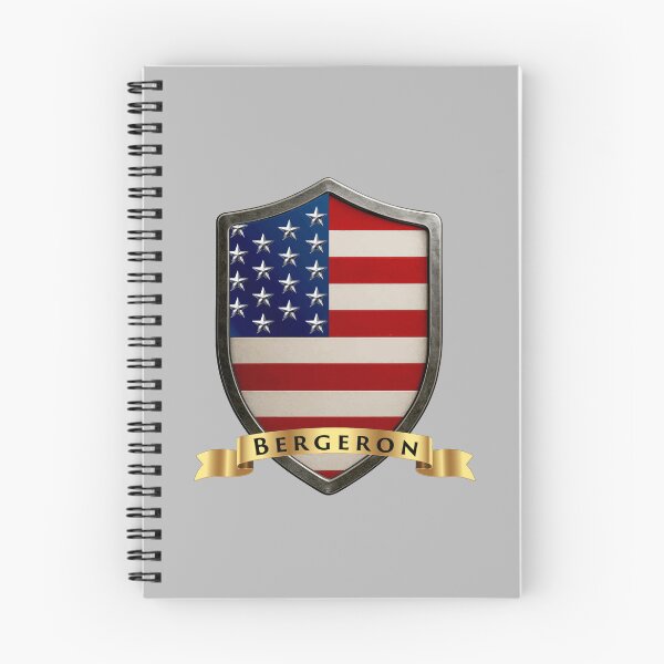 Item preview, Bergeron Family USA Shield, Stars & Stripes Heritage Emblem designed and sold by Highlandkings.