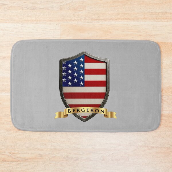 Item preview, Bergeron Family USA Shield, Stars & Stripes Heritage Emblem designed and sold by Highlandkings.