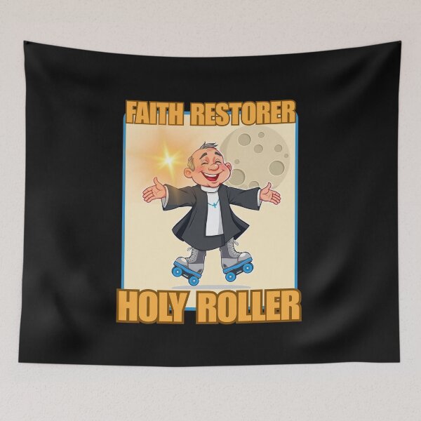 Item preview, A ROLLER BLADING VICAR designed and sold by aledfychan.