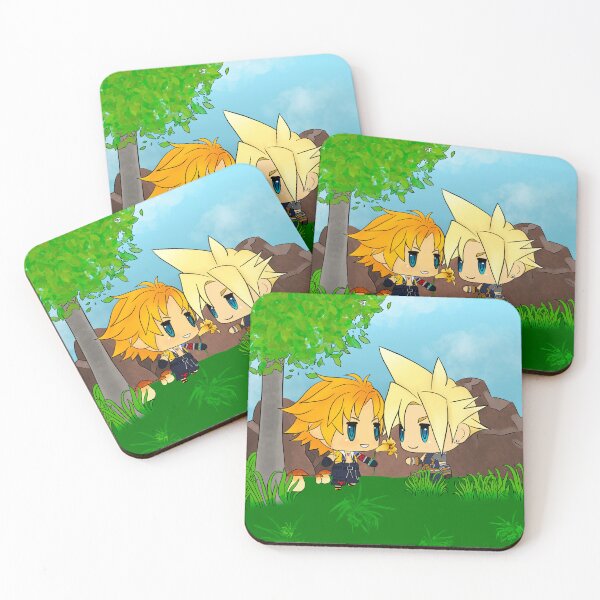 Item preview, Tidus Gives Cloud a Flower (Forest Background) designed and sold by Sidequests & Summons.