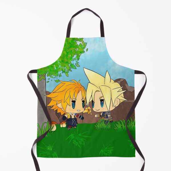 Item preview, Tidus Gives Cloud a Flower (Forest Background) designed and sold by Sidequests & Summons.