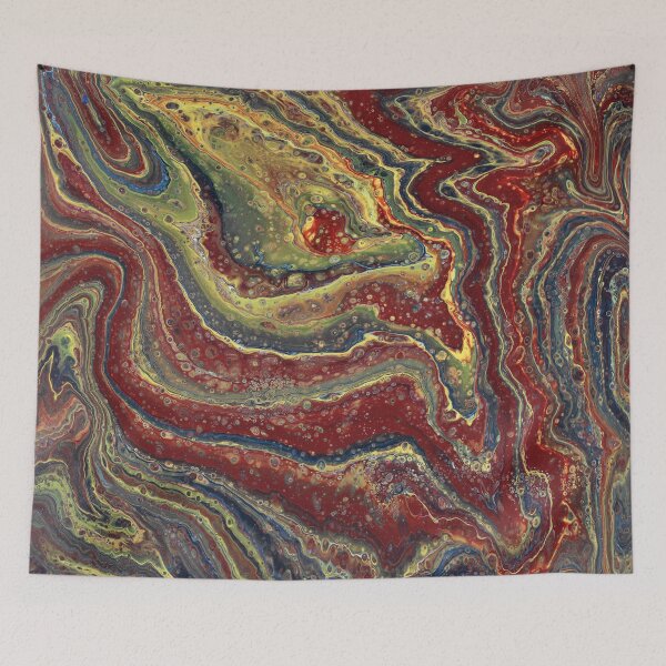 Item preview, Can't Say No 3 Maroon and Gold Geode Abstract designed and sold by Doug  Siegel.