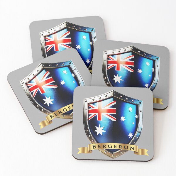 Item preview, Bergeron Family Australia Shield, Heritage Crest of Pride designed and sold by Highlandkings.