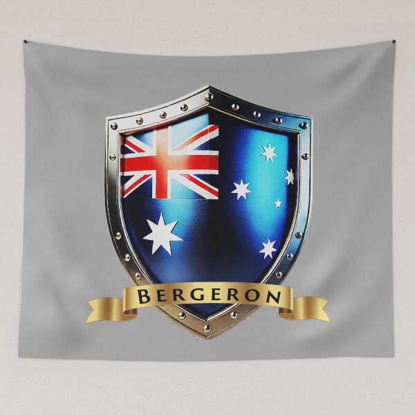Item preview, Bergeron Family Australia Shield, Heritage Crest of Pride designed and sold by Highlandkings.