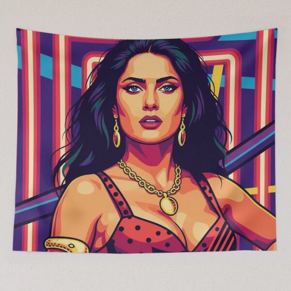 Item preview, The Dance of the Vampire Queen - Pop Art Design  designed and sold by CleverCulture.
