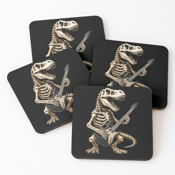 Item preview, Dinosaur Trex Guitarist Skeleton Halloween Electric Guitar Boys Girls Kids designed and sold by rafaeltto.