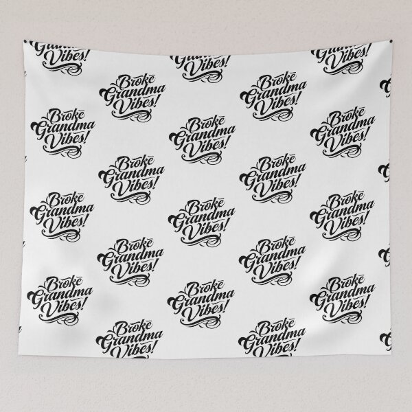Item preview, Broke Grandma Vibes Funny Quote Design – Retro Typography Graphic designed and sold by WHDProduction45.