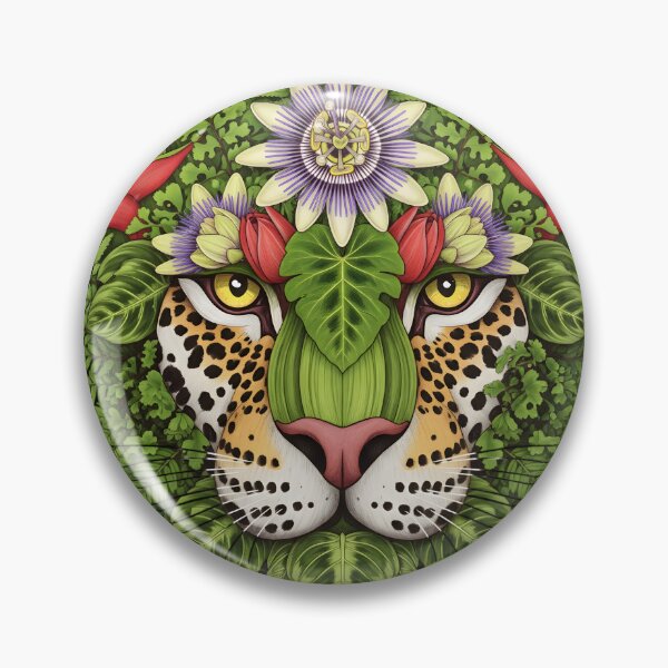 Item preview, Tropical Jaguar – Botanical Illustration of Brazil’s Jungle designed and sold by AV.