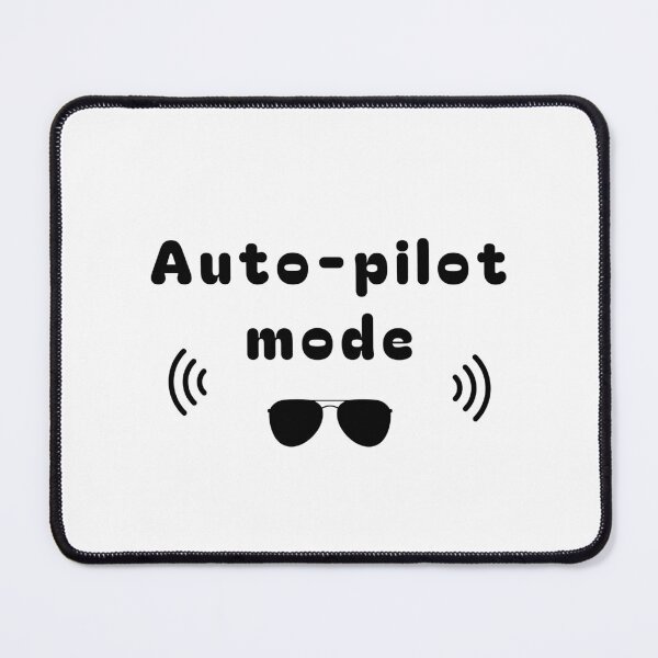 Item preview, Auto-Pilot Mode – Low Battery Club Meme Design designed and sold by mintmono-studio.